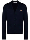 Fox Head Patch Classic Cardigan Navy - MAISON KITSUNE - BALAAN 2