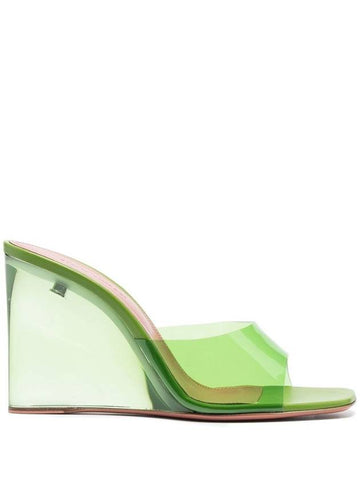 Amina Muaddi Sandals Green - AMINA MUADDI - BALAAN 1