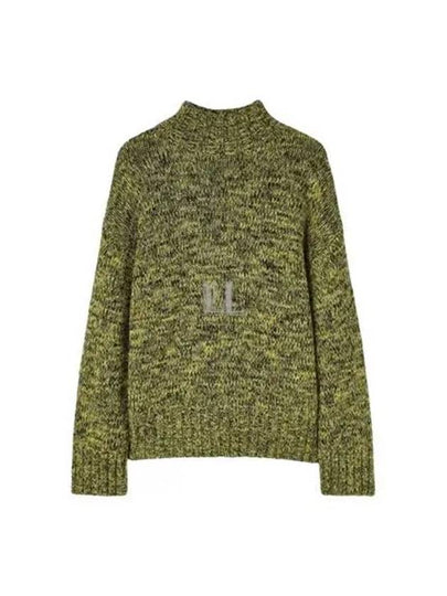 Speckle Knit Wool Turtleneck Green - JIL SANDER - BALAAN 2