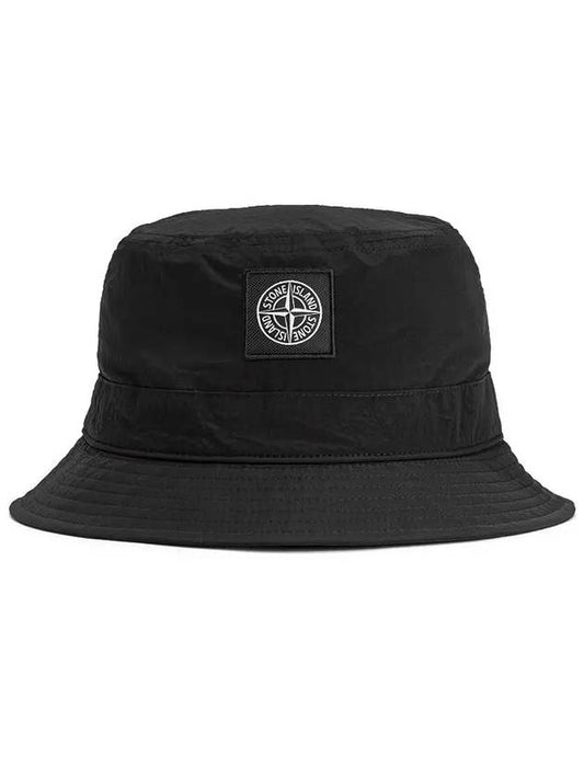 Logo Nylon Bucket Hat Black - STONE ISLAND - BALAAN 2