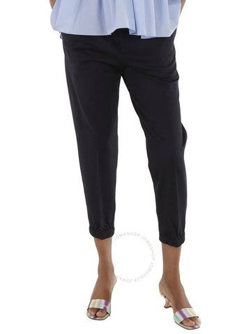 Emporio Armani Navy Jersey Twill Elasticated Waist Trousers, Size Large - EMPORIO ARMANI - BALAAN 1