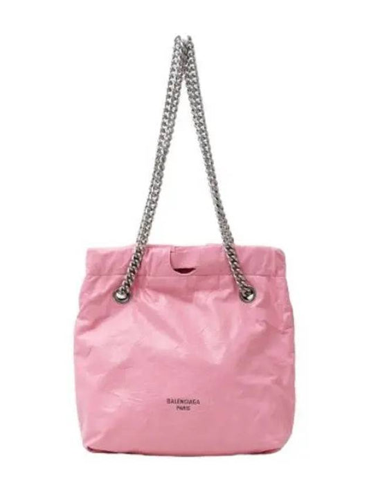 Small Crush Tote Bag Pink Handbag - BALENCIAGA - BALAAN 1
