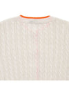 Women's Twist Knit Cardigan White - MSGM - BALAAN.