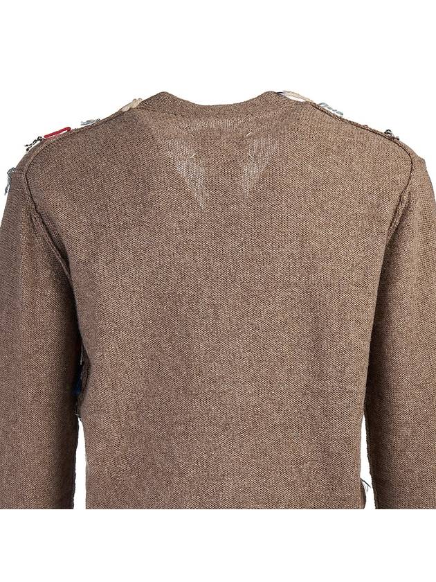 Destroyed Stitch Cardigan Brown - MAISON MARGIELA - BALAAN 7