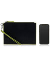 Embossed Logo Clutch Bag Black - MSGM - BALAAN 7