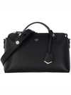 By The Way Boston Leather Medium Tote Bag Black - FENDI - BALAAN 1