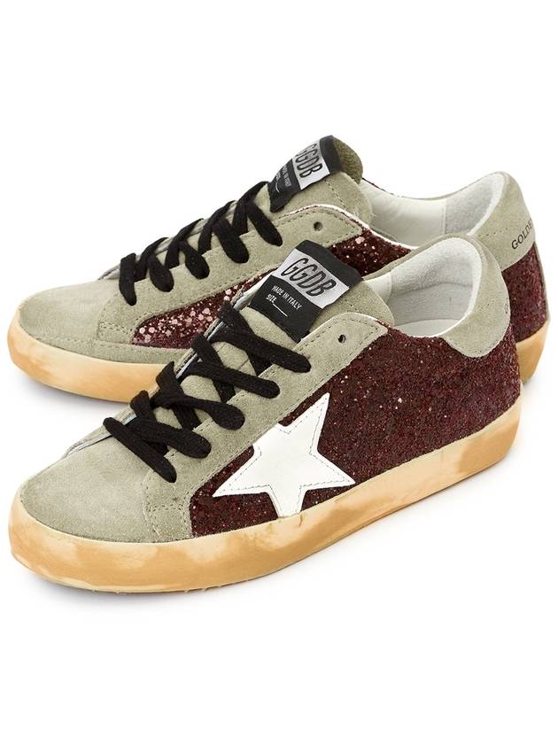 Superstar Clitter Low Top Sneakers Bordeaux - GOLDEN GOOSE - BALAAN 2