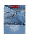 Cotton Label Jeans Blue - GUCCI - BALAAN 6