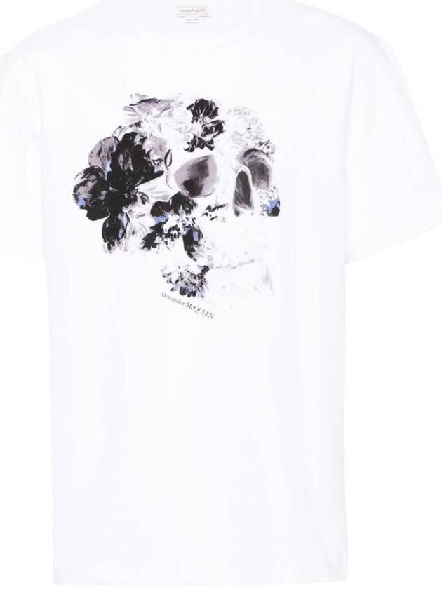 24 ss Cotton T-Shirt WITH Iconic FRONTAL Skull 781994QTABE0909 B0651009702 - ALEXANDER MCQUEEN - BALAAN 2