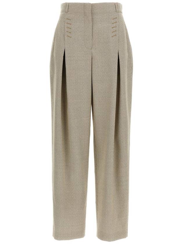 Fendi Micro Check Trousers - FENDI - BALAAN 1