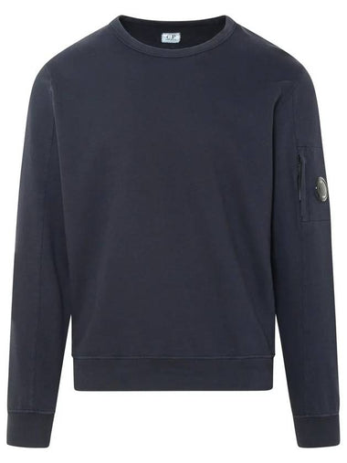 Men's Light Fleece Lens Wappen Sweatshirt Navy - CP COMPANY - BALAAN 1