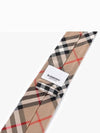 Men's Modern Cut Vintage Check Silk Tie Beige - BURBERRY - BALAAN 4