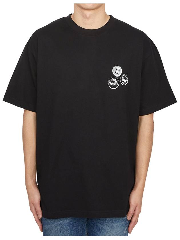 Pins Short Sleeve T-Shirt Black - CARHARTT WIP - BALAAN 1