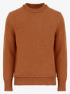 Elbow Patch Wool Knit Top Brown - MAISON MARGIELA - BALAAN 3