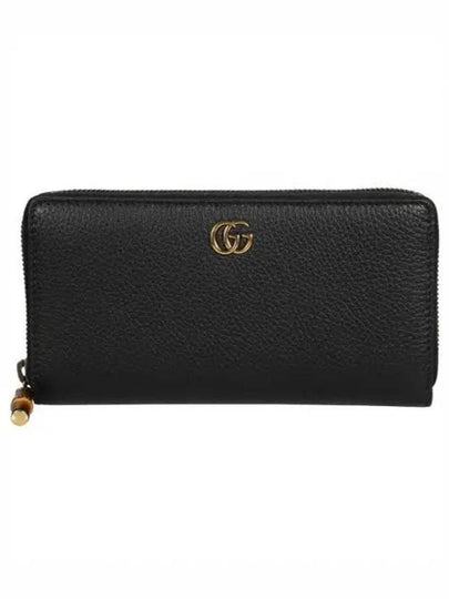 GG Bamboo Zipper Around Long Wallet Black - GUCCI - BALAAN 2