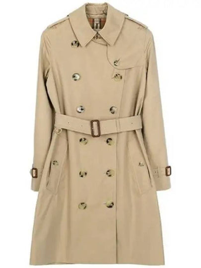 Women's Mid-Length Kensington Heritage Trench Coat Beige - BURBERRY - BALAAN 2