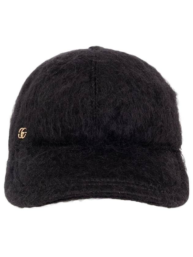 Double G Mohair Ball Cap Black - GUCCI - BALAAN 1