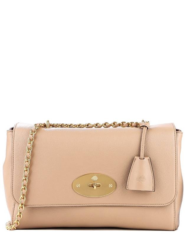 Lily Medium Leather Cross Bag Beige - MULBERRY - BALAAN 2