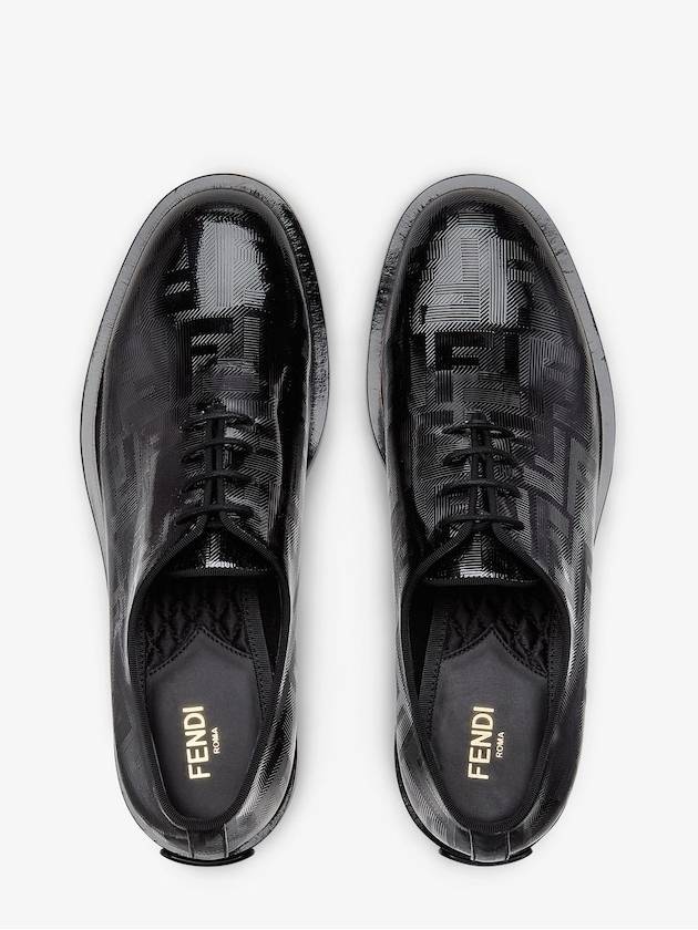 Patent Leather Lace Up Derby Black - FENDI - BALAAN 5