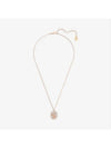 Swan Octagon Emblem Pendant Necklace Rose Gold - SWAROVSKI - BALAAN 2