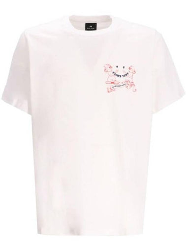 International Print Short Sleeve T-Shirt White - PAUL SMITH - BALAAN 1