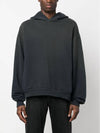 Franziska 1996 Back Logo print hoodie black - ACNE STUDIOS - BALAAN 6