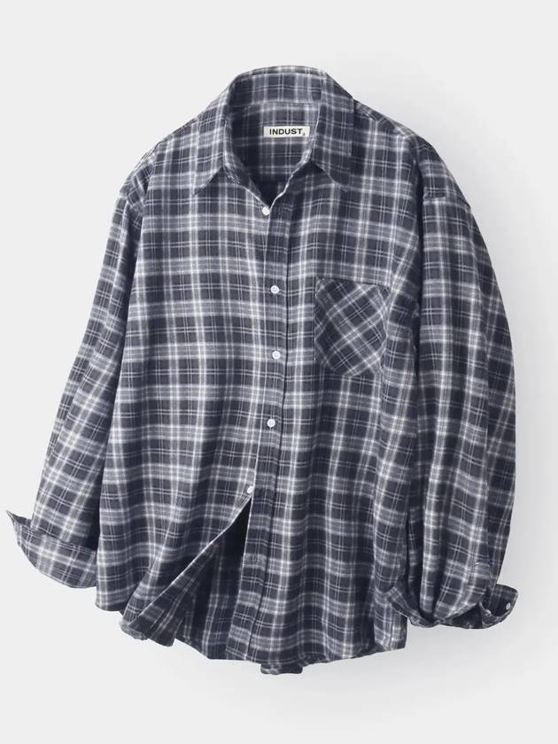 Forest Memory Check Shirt Charcoal - INDUST - BALAAN 8