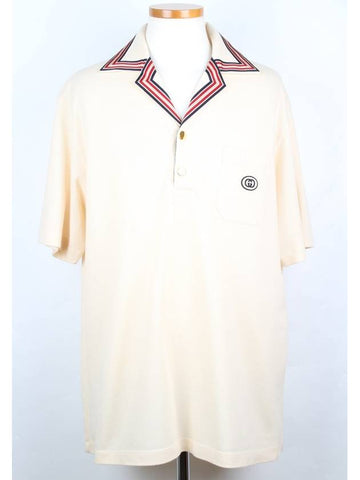 GG Logo PK Short Sleeve Collar XL - GUCCI - BALAAN 1