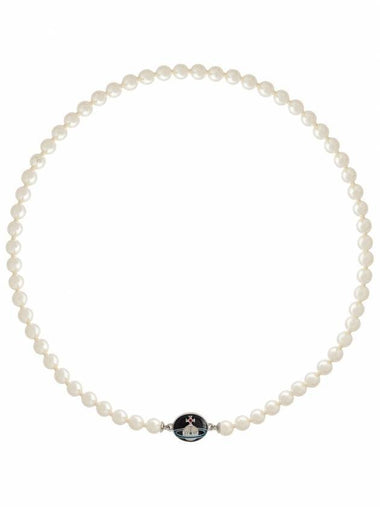 Loelia Pendant Pearl Necklace Black - VIVIENNE WESTWOOD - BALAAN 1