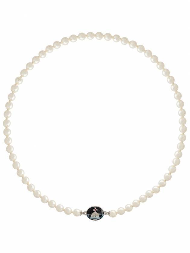 Loelia Pendant Pearl Necklace Black - VIVIENNE WESTWOOD - BALAAN 1