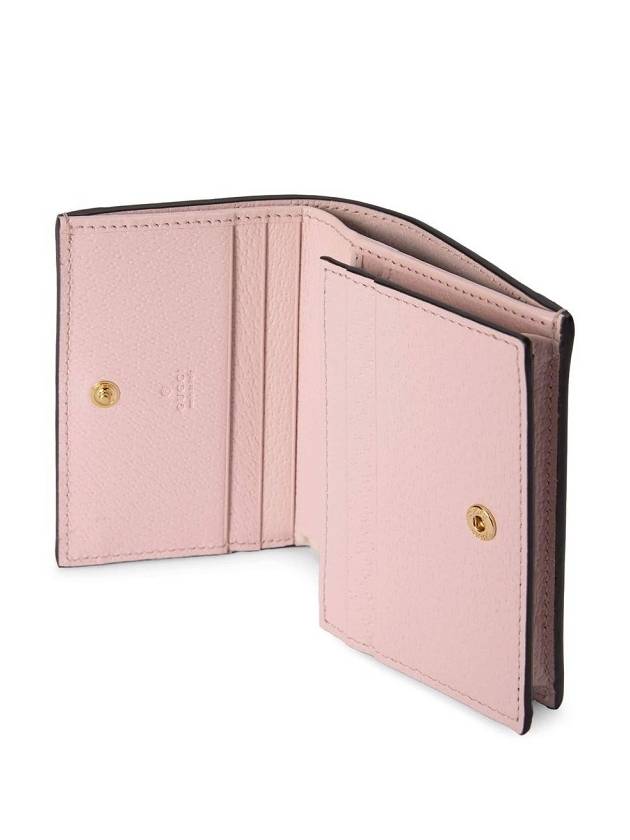 Women's Ophidia Jumbo GG Half Wallet Pink - GUCCI - BALAAN 6