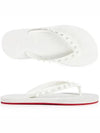 Ruby Rubber Flip Flops White - CHRISTIAN LOUBOUTIN - BALAAN.