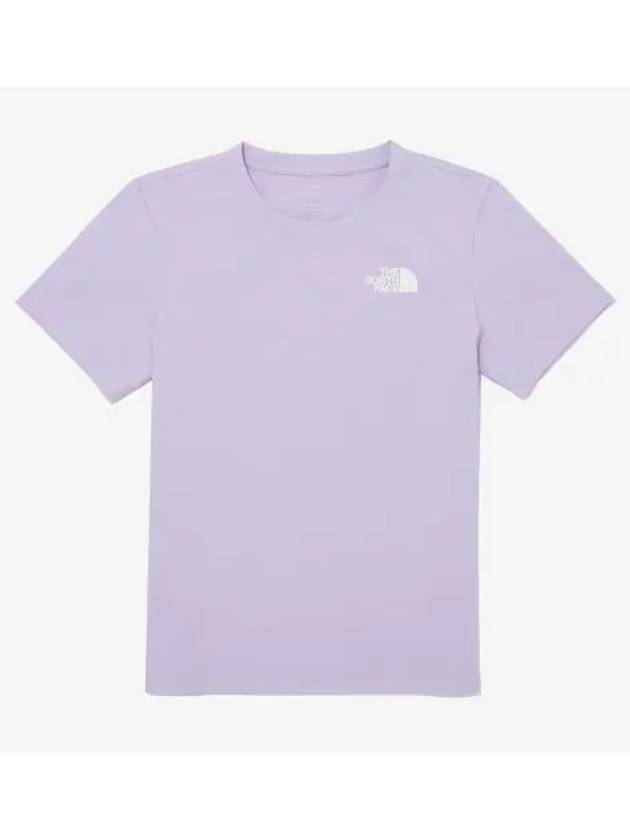 The North Face KIDS All Day Short Sleeve Round Tee NT7UQ02V LAV - THE NORTH FACE - BALAAN 1