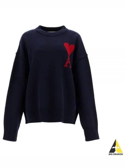 Sweater UKS006018414 NAVY RED - AMI - BALAAN 2