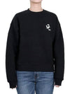 Embroidered Sweatshirt Black - MAISON KITSUNE - BALAAN 2