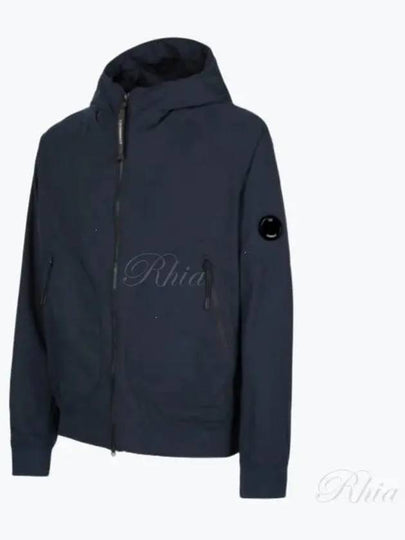 Protech Lens Wappen Hooded Jacket Navy - CP COMPANY - BALAAN 2