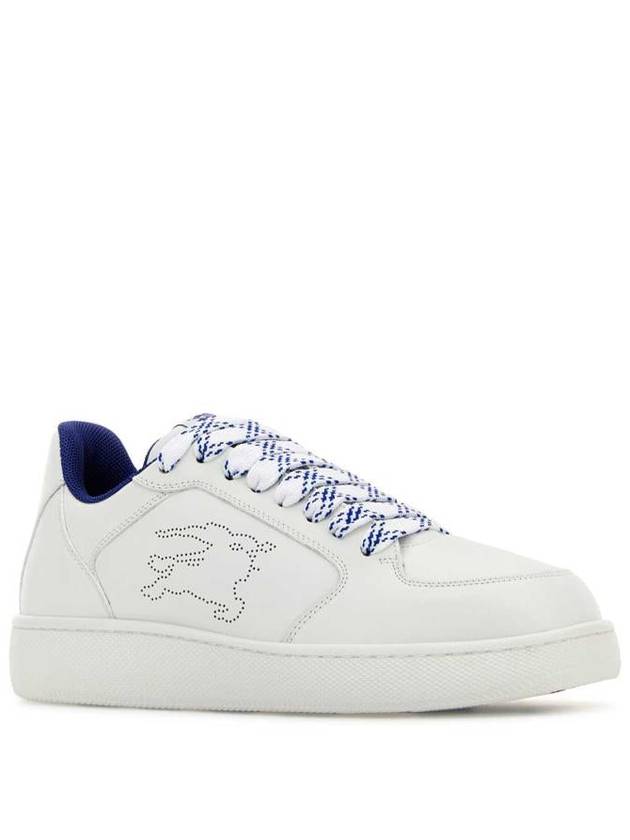 Stock Leather Low Top Sneakers White - BURBERRY - BALAAN 3