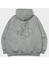 Thinking Bear Embroidery Hooded Zip-Up Gray - CPGN STUDIO - BALAAN 1