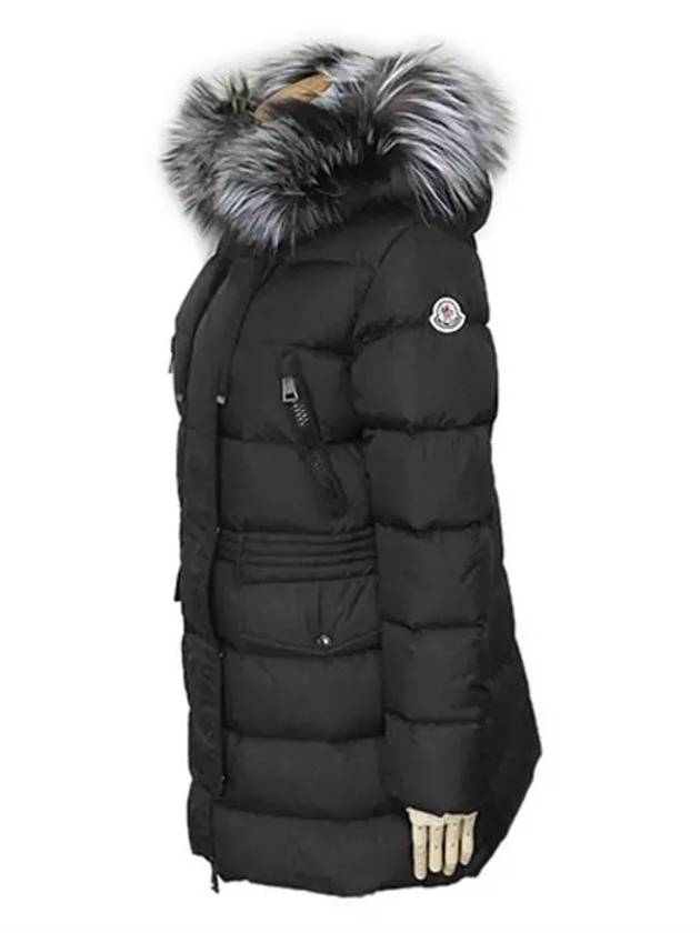 Women's Aphroti Silver Fox Fur Down Long Padding Black - MONCLER - BALAAN 4