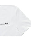 Men's Item Logo Cotton Short Sleeve T-Shirt White - A.P.C. - BALAAN 5