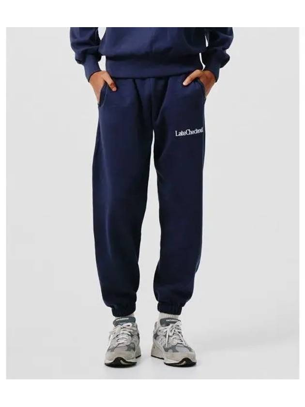 LATE CHECKOUT M Navy Joggers - CORELATE - BALAAN 1