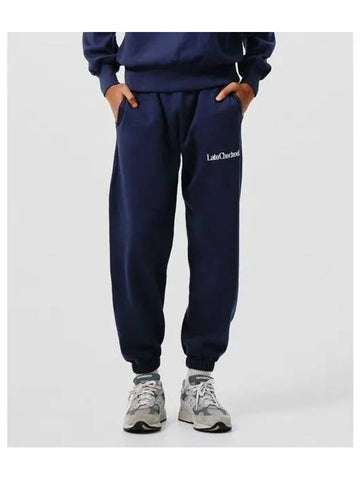 LATE CHECKOUT M Navy Joggers - CORELATE - BALAAN 1