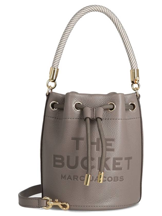 The Leather Bucket Bag Beige Grey - MARC JACOBS - BALAAN 2