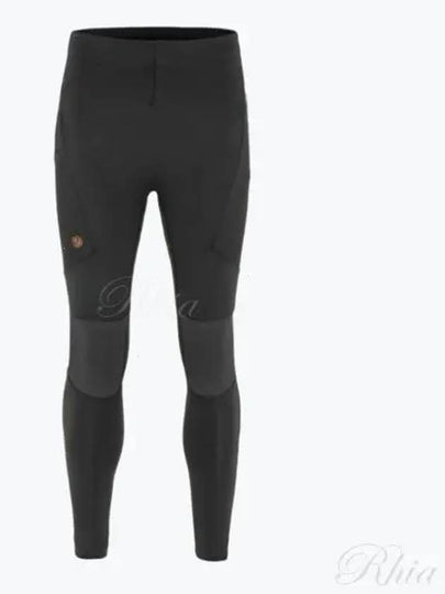 Men's Abisko Trekking Tights Pro Black Iron Grey - FJALL RAVEN - BALAAN 2