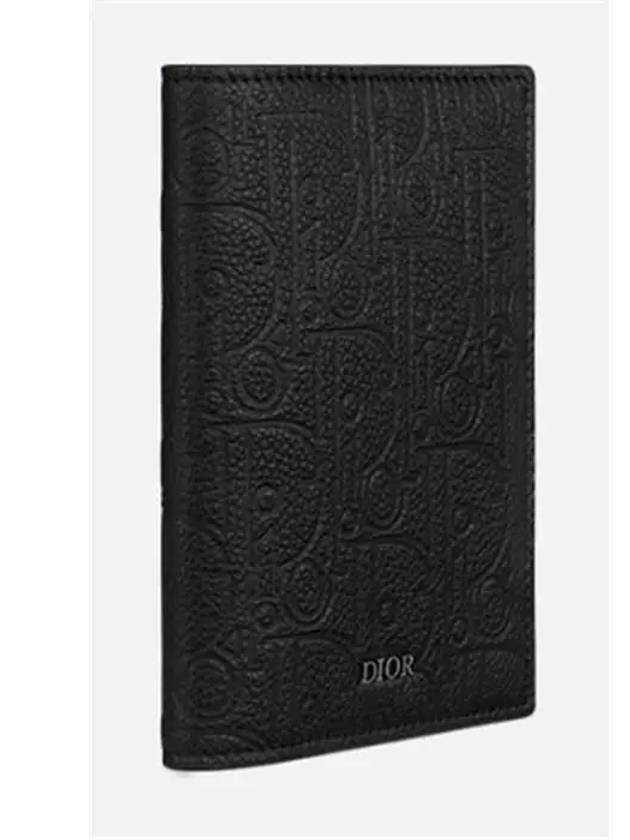 Gravity Leather Passport Wallet Black - DIOR - BALAAN 4