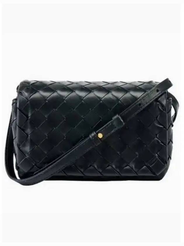 Intrecciato Mini Cross Bag Black - BOTTEGA VENETA - BALAAN 2