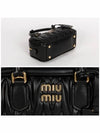 Arcadie Matelasse Nappa Leather Tote Bag Black - MIU MIU - BALAAN 5