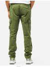 Men's Wappen Patch Slim Cargo Straight Pants Khaki - STONE ISLAND - BALAAN 3