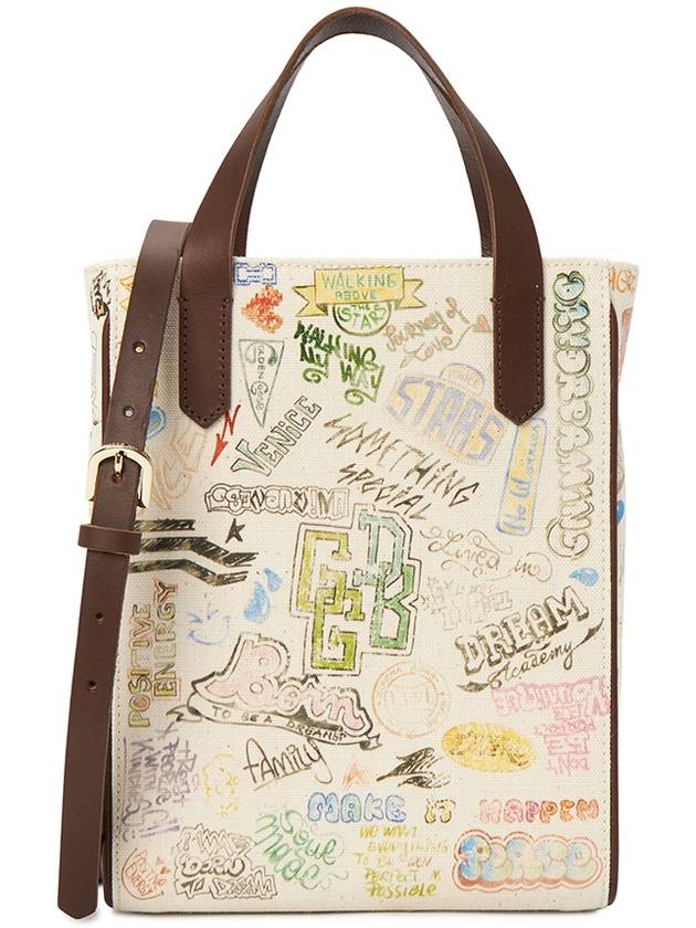 Print Mini Tote Cross Bag Ivory - GOLDEN GOOSE - BALAAN 2