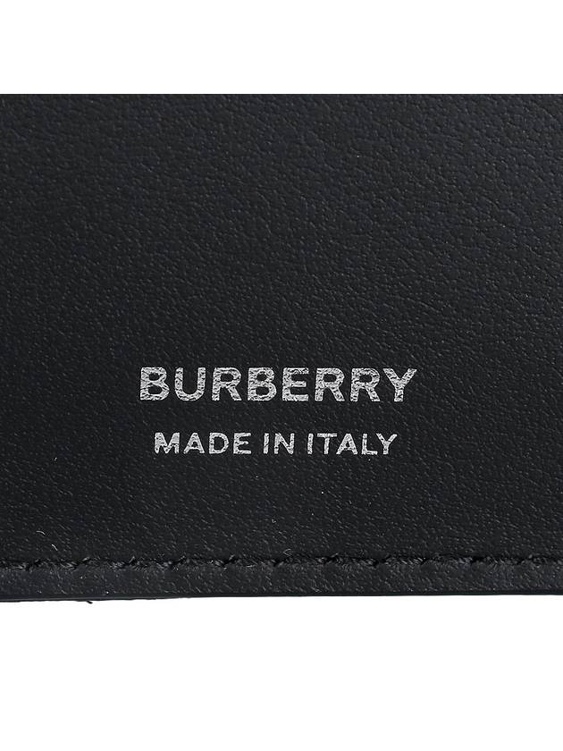 Lola Folding Small Quilted Leather Card Wallet Black Palladium - BURBERRY - BALAAN 8